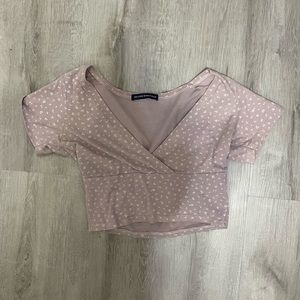 Brandy Melville Amara Pink Floral Shirt